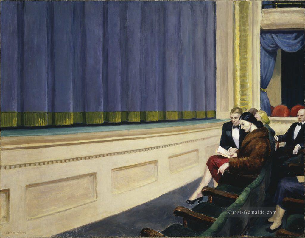 Orchester der ersten Reihe Edward Hopper Ölgemälde